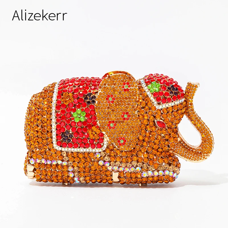 Elephant Shaped Crystal Evening Clutch Bag Women Money Rhinestone Purses And Handbags Luxury Designer High Quality Wedding Party
Elephant Shaped Crystal Evening Clutch Bag Women Money Rhinestone Purses And Handbags Luxury Designer High Quality Wedding Party