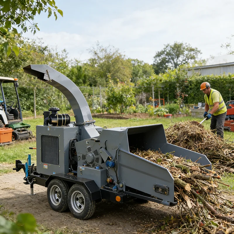 High Efficiency Wood Chipper Electric Mulcher for Garden Tree Branch Recycling
High Efficiency Wood Chipper Electric Mulcher for Garden Tree Branch Recycling
