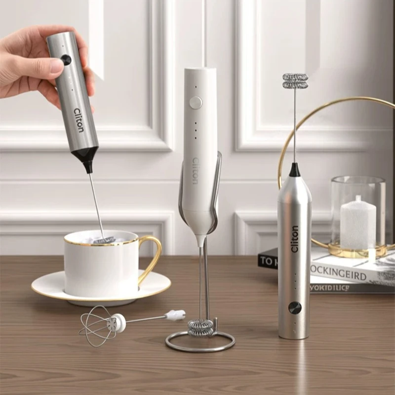 Mini Wireless Milk Frother Electric Handheld Whisk Multi Function Detachable Heads Quiet Frothers for Coffee and Beverages
Mini Wireless Milk Frother Electric Handheld Whisk Multi Function Detachable Heads Quiet Frothers for Coffee and Beverages