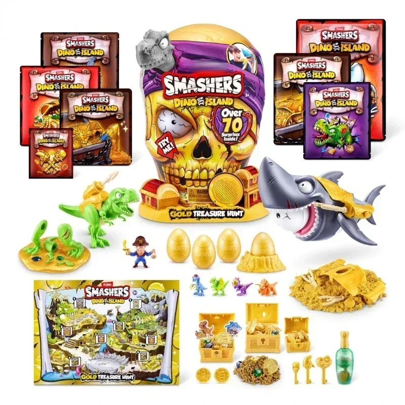 New Gold Hunter 31cm Big Gold Skull Dinosaur Egg Emit Light and Sound Tricky Treasure Box Blind Box Horror House Dinosaur Shark
New Gold Hunter 31cm Big Gold Skull Dinosaur Egg Emit Light and Sound Tricky Treasure Box Blind Box Horror House Dinosaur Shark