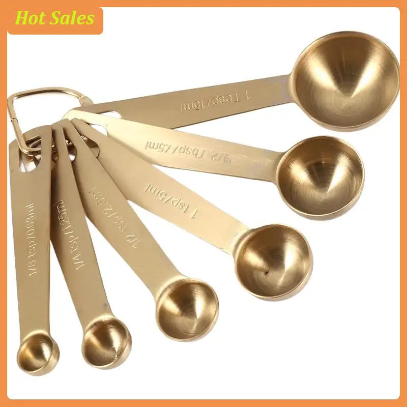 AA05 Measuring Spoon Useful Stainless Steel Measuring Cup Cozinha Coffee Measuring Spoons Tea Gold
AA05 Measuring Spoon Useful Stainless Steel Measuring Cup Cozinha Coffee Measuring Spoons Tea Gold
