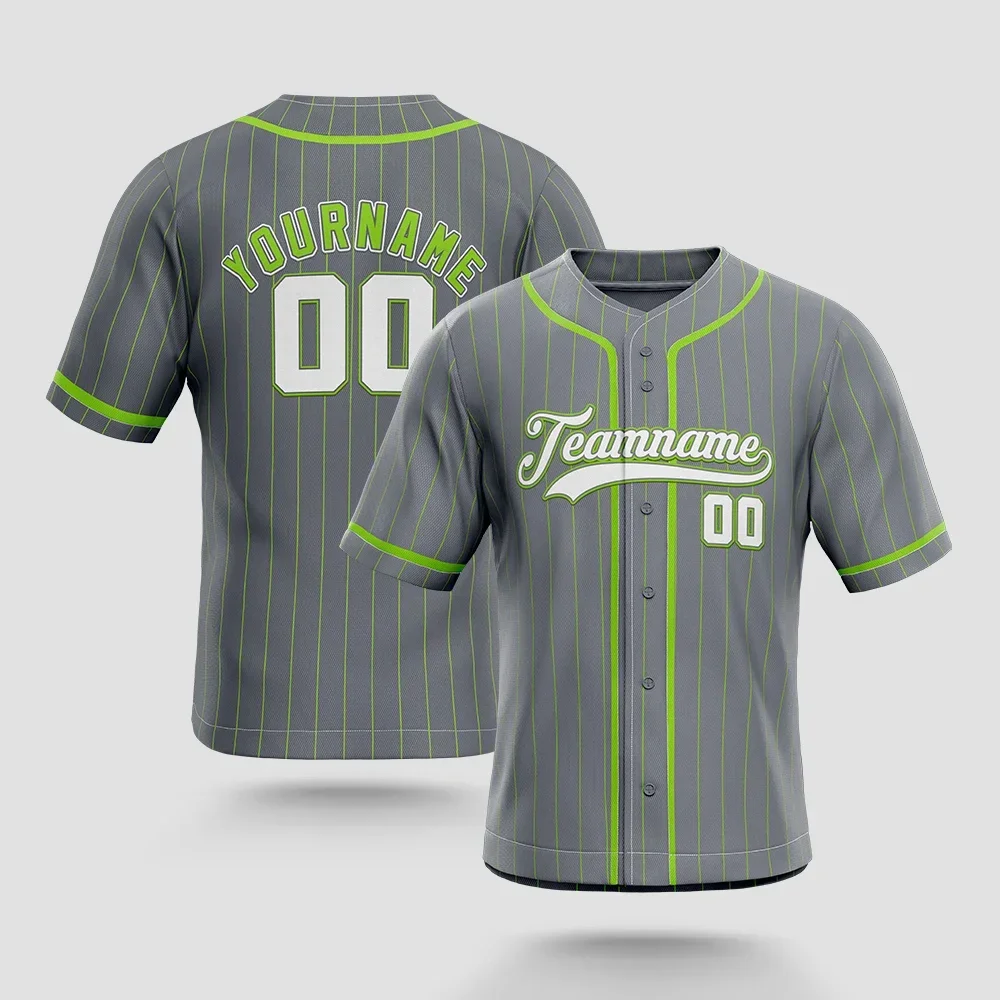 Men's Baseball Jersey Personalized Customizable Softball Jersey Casual Short Sleeve Button Down T-Shirt for Audlt and Kids
Men's Baseball Jersey Personalized Customizable Softball Jersey Casual Short Sleeve Button Down T-Shirt for Audlt and Kids