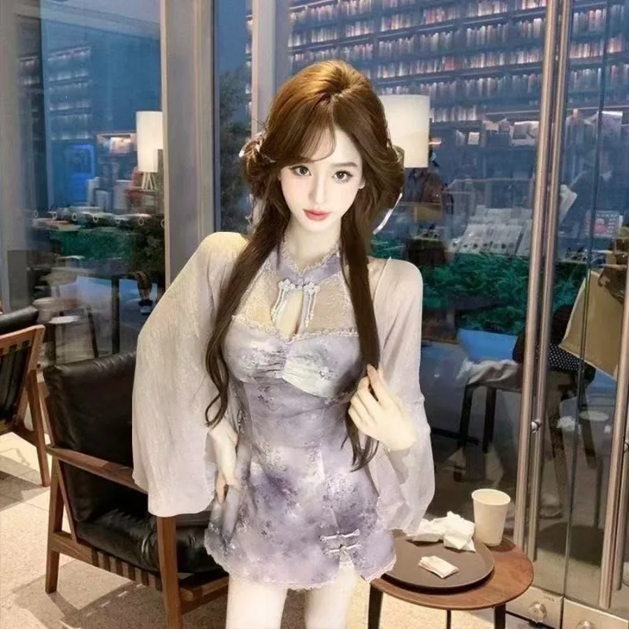 【New style】Psychedelic purple tut summer national style new Chinese niche cardigan dress suit shawl skirt Southeast Asia
【New style】Psychedelic purple tut summer national style new Chinese niche cardigan dress suit shawl skirt Southeast Asia