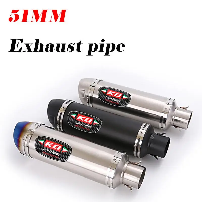 51mm Exhaust Tail Pipe Motorcycle Universal Muffler Escape with Removable DB Killer For Dirt Bike Scooter Carbon Fiber Steel
51mm Exhaust Tail Pipe Motorcycle Universal Muffler Escape with Removable DB Killer For Dirt Bike Scooter Carbon Fiber Steel