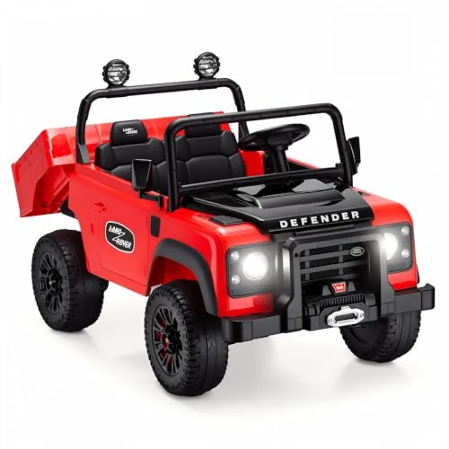 24V Ride On Dump Truck for Ages 3-8, Licensed Land Rover Style, Red Plastic Metal Body, Electric Dump Bed, Remote Control, 4.4m
24V Ride On Dump Truck for Ages 3-8, Licensed Land Rover Style, Red Plastic Metal Body, Electric Dump Bed, Remote Control, 4.4m