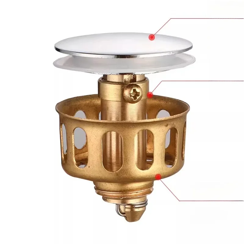 Basin Drainer Bounce Core Wash Basin Wash Basin Push Plug Leak Plug Accessories Round Multi-specification
Basin Drainer Bounce Core Wash Basin Wash Basin Push Plug Leak Plug Accessories Round Multi-specification