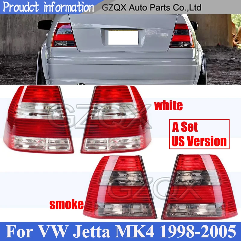 CAPQX A set White or Smoke US Version Rear Bumper Tail Light Tail Lamp For VW Jetta MK4 1999-2005 Taillight Taillamp No Bulb
CAPQX A set White or Smoke US Version Rear Bumper Tail Light Tail Lamp For VW Jetta MK4 1999-2005 Taillight Taillamp No Bulb