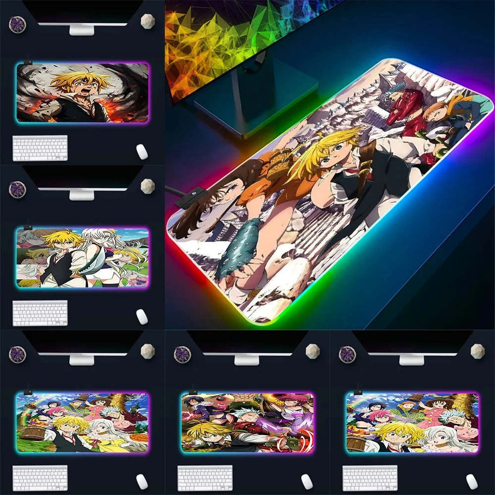 Hot Anime The Seven Deadlys Sins RGB Pc Gamer Keyboard Mouse Pad Mousepad LED Glowing Mouse Mats Rubber Gaming Computer Mausepad
Hot Anime The Seven Deadlys Sins RGB Pc Gamer Keyboard Mouse Pad Mousepad LED Glowing Mouse Mats Rubber Gaming Computer Mausepad