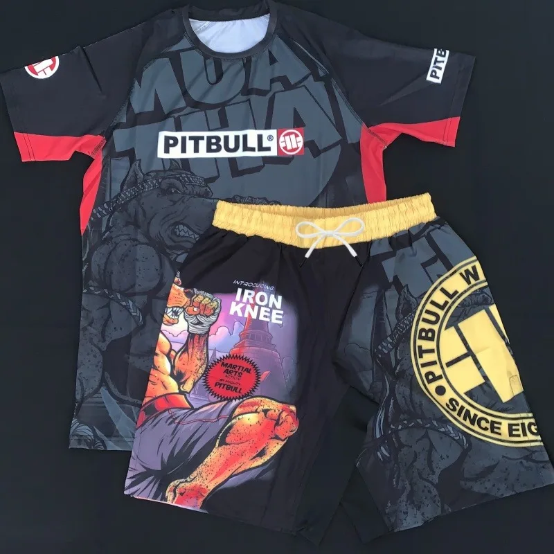 2026 New Y2K American Comic Style Bulldog Fighting Suit Set for Men and Women, Quick-Drying Training Short-Sleeve and Shorts
2026 New Y2K American Comic Style Bulldog Fighting Suit Set for Men and Women, Quick-Drying Training Short-Sleeve and Shorts
