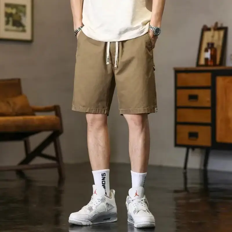 Мужские широкие модные свободные прямые повседневные трендовые обычные летние универсальные брюки в стиле Харадзюку с пятью частями
Мужские широкие модные свободные прямые повседневные трендовые обычные летние универсальные брюки в стиле Харадзюку с пятью частями