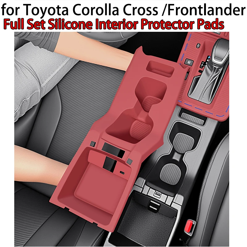 For Toyota Corolla Cross Frontlander Black Silicone Protector Pads Center Console Cup Holder Window Switch Panel Pad
For Toyota Corolla Cross Frontlander Black Silicone Protector Pads Center Console Cup Holder Window Switch Panel Pad