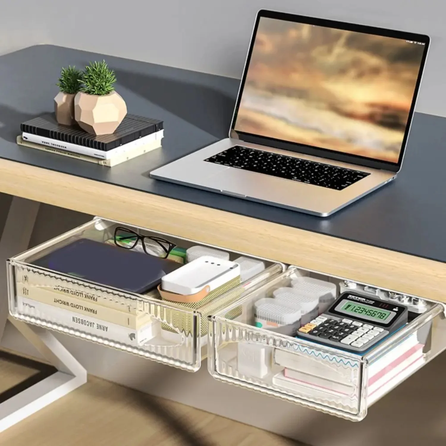 Table Shelf Box Large Capacity Pull Out Box Under Desk Drawer Hanging Undertable Drawer
Table Shelf Box Large Capacity Pull Out Box Under Desk Drawer Hanging Undertable Drawer