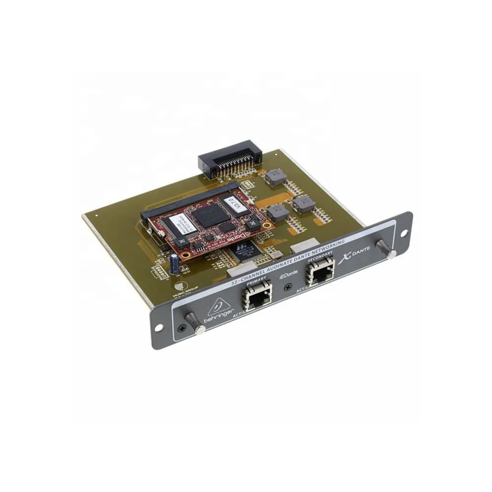 Behringer X-Dante 32-Channel Dante Expansion Card for Behringer X32 Series Digital Mixer Stage Music Equipment
Behringer X-Dante 32-Channel Dante Expansion Card for Behringer X32 Series Digital Mixer Stage Music Equipment