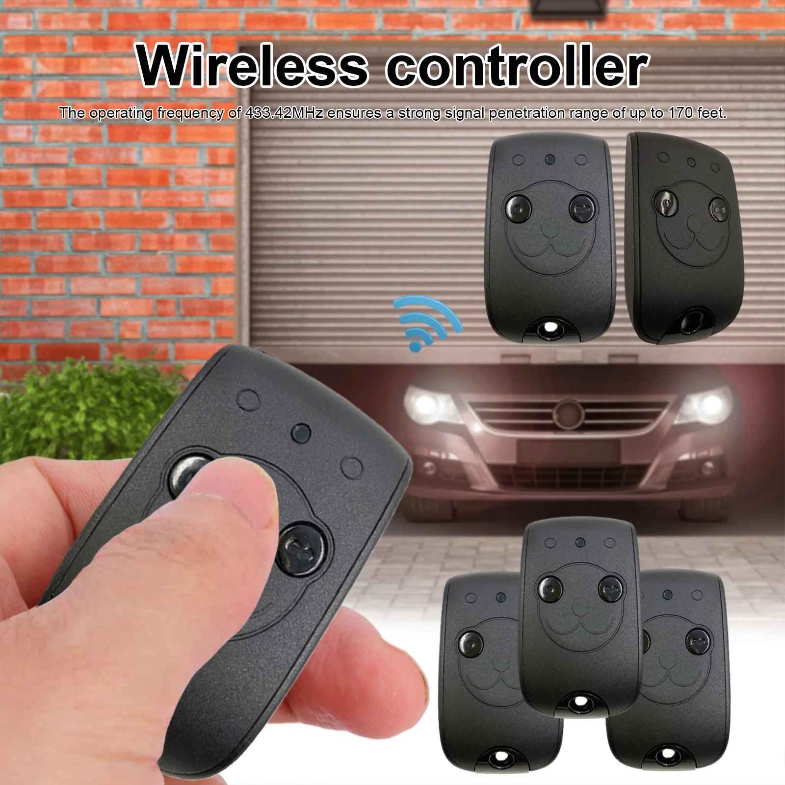 433.42MHz Garage Door Opener Remote Lightweight Cloning Remotes Control Key Fob for SOMFY Keytis NS 2 RTS / Keytis NS 4 RTS
433.42MHz Garage Door Opener Remote Lightweight Cloning Remotes Control Key Fob for SOMFY Keytis NS 2 RTS / Keytis NS 4 RTS