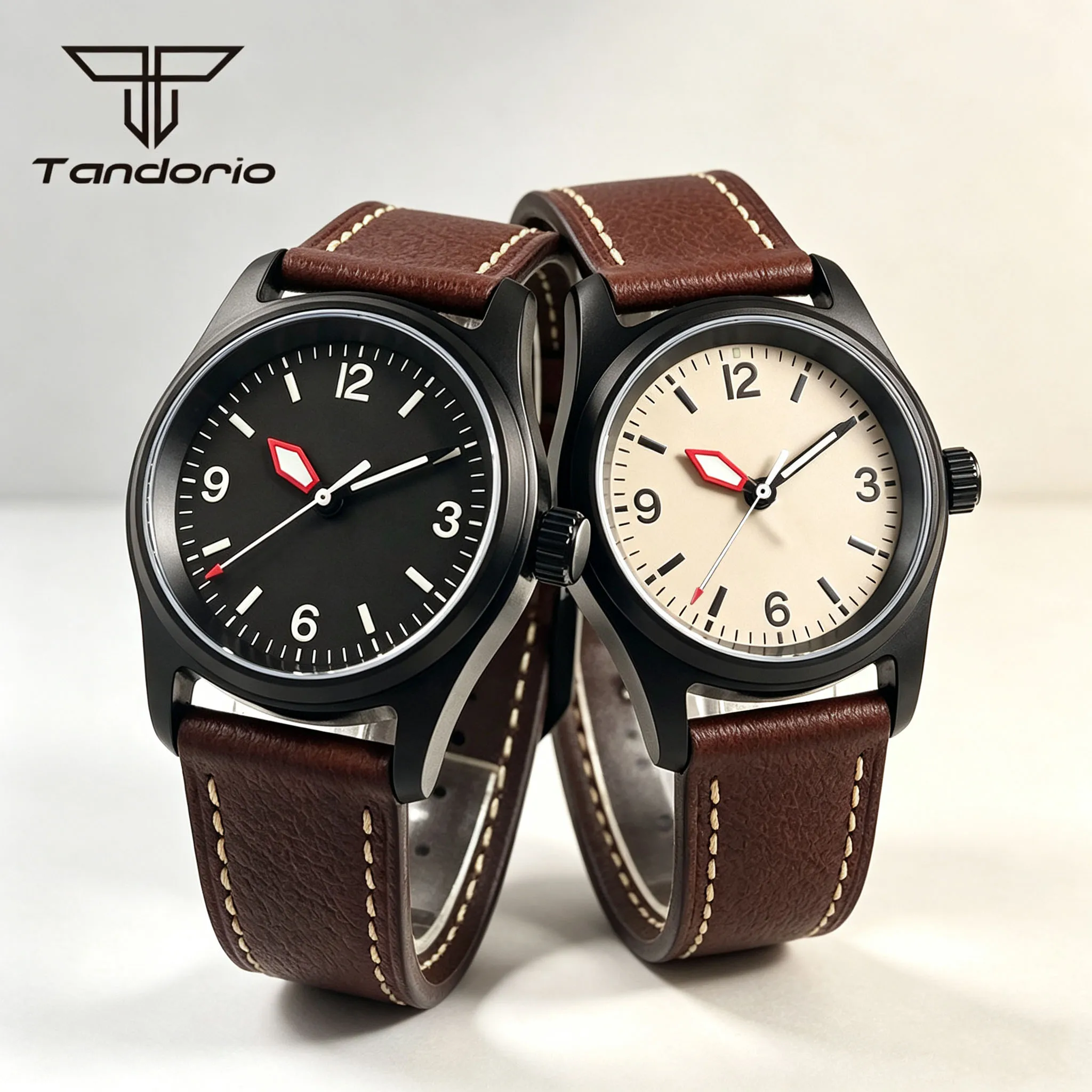 Tandorio Black PVD Diving Automatic 36mm Pilot Watch for Men Sapphire Glass Japan NH35/Miyota 8215 Movt Pin Buckle Waterproof
Tandorio Black PVD Diving Automatic 36mm Pilot Watch for Men Sapphire Glass Japan NH35/Miyota 8215 Movt Pin Buckle Waterproof