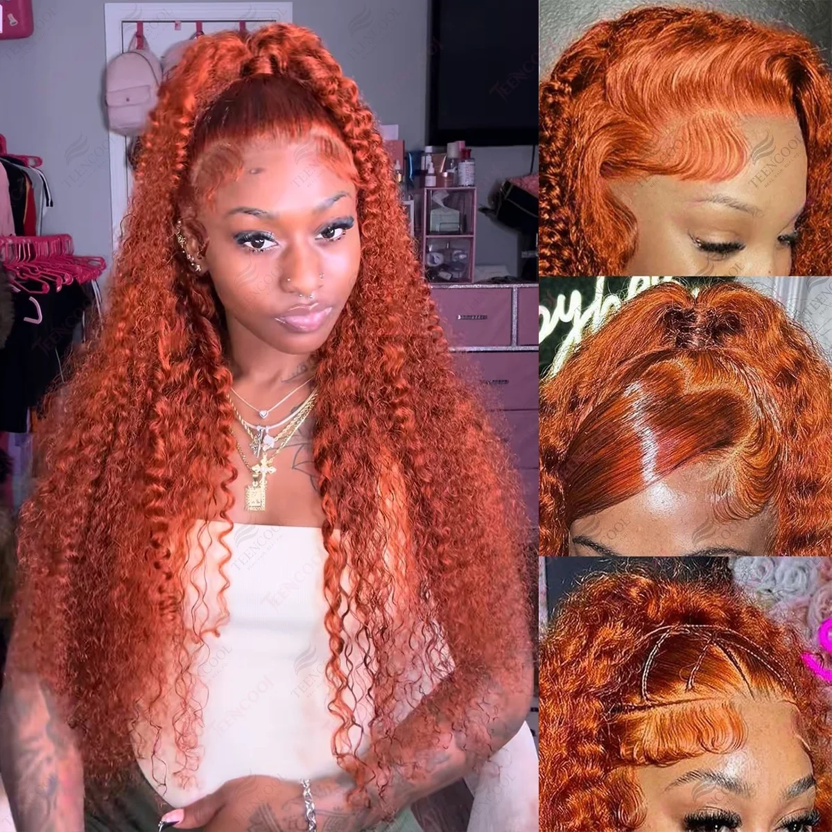 Парик Deep Wave Ginger Orange Brazilian 13x4 с кружевной передней частью # Цветные парики из натуральных волос 350 Water Wave Ginger 13X6 HD с кружевной передней частью и кудрями
Парик Deep Wave Ginger Orange Brazilian 13x4 с кружевной передней частью # Цветные парики из натуральных волос 350 Water Wave Ginger 13X6 HD с кружевной передней частью и кудрями