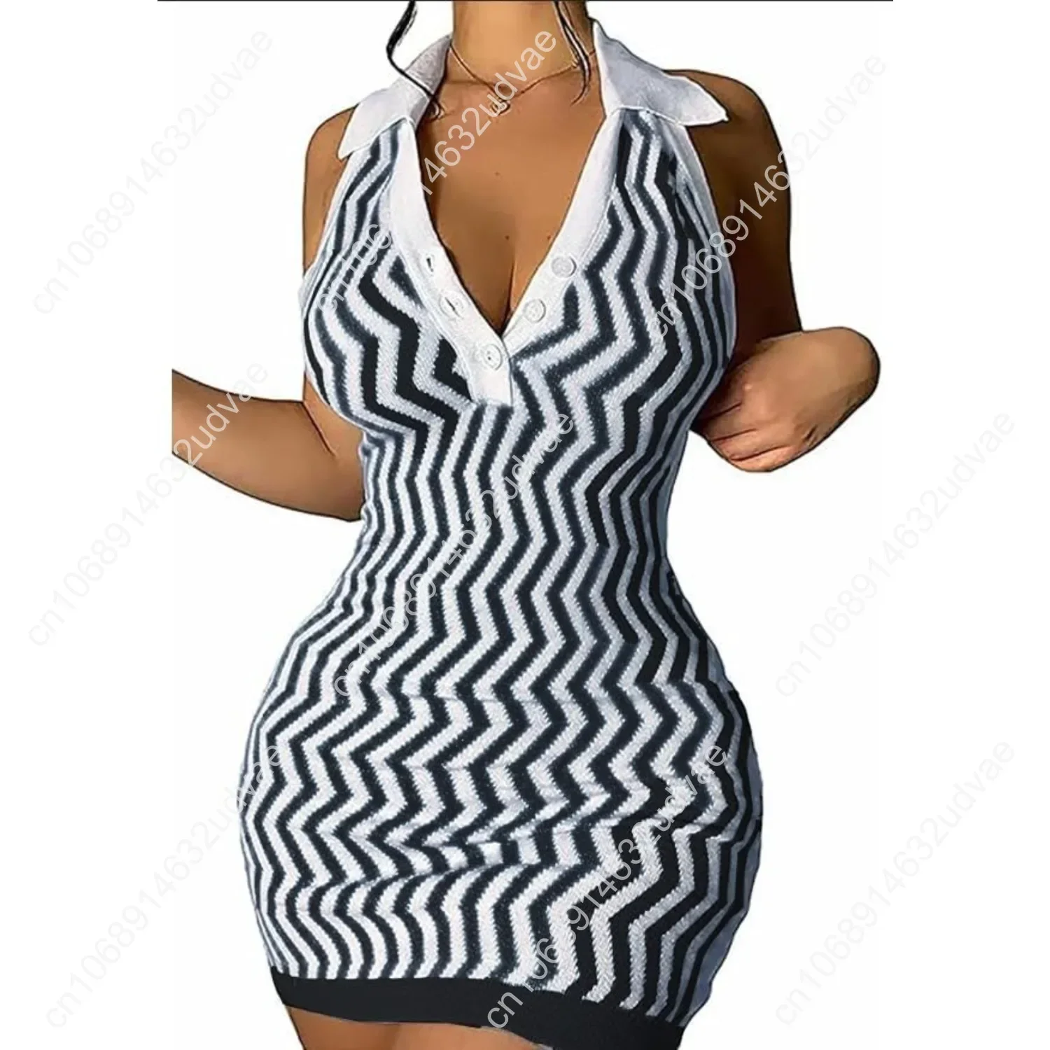 Ryehack Women’s Summer Halter Dress Backless Sundress Striped V Neck Bodycon Mini Beach Dress Y2k Sexy Casual Tank Dress
Ryehack Women’s Summer Halter Dress Backless Sundress Striped V Neck Bodycon Mini Beach Dress Y2k Sexy Casual Tank Dress