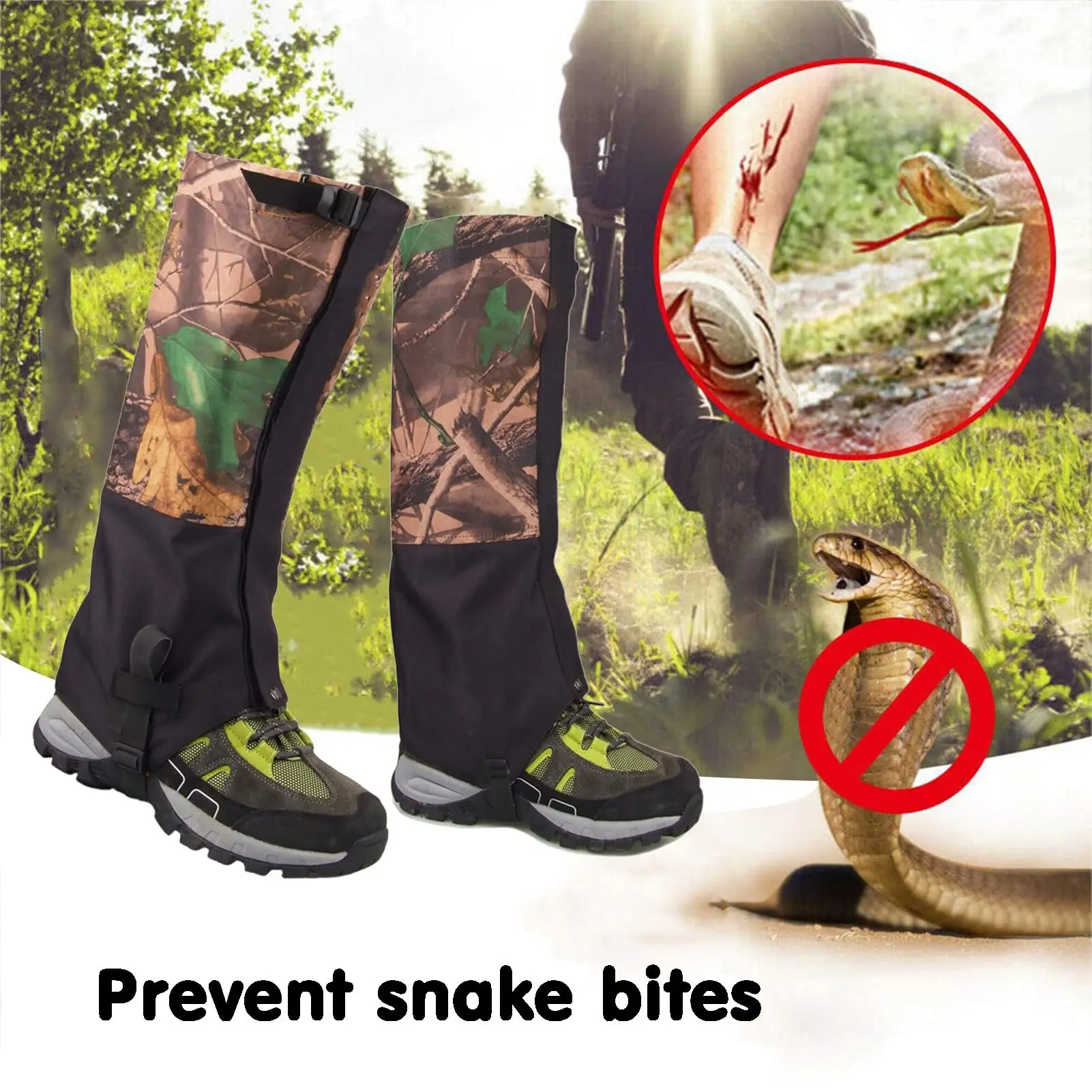 Tactical Leg Gaiters Waterproof Anti-TearBreathable Boot Gaiters Adjustable Walking Gaiters for Hiking Skiing Climbing Camping
Tactical Leg Gaiters Waterproof Anti-TearBreathable Boot Gaiters Adjustable Walking Gaiters for Hiking Skiing Climbing Camping