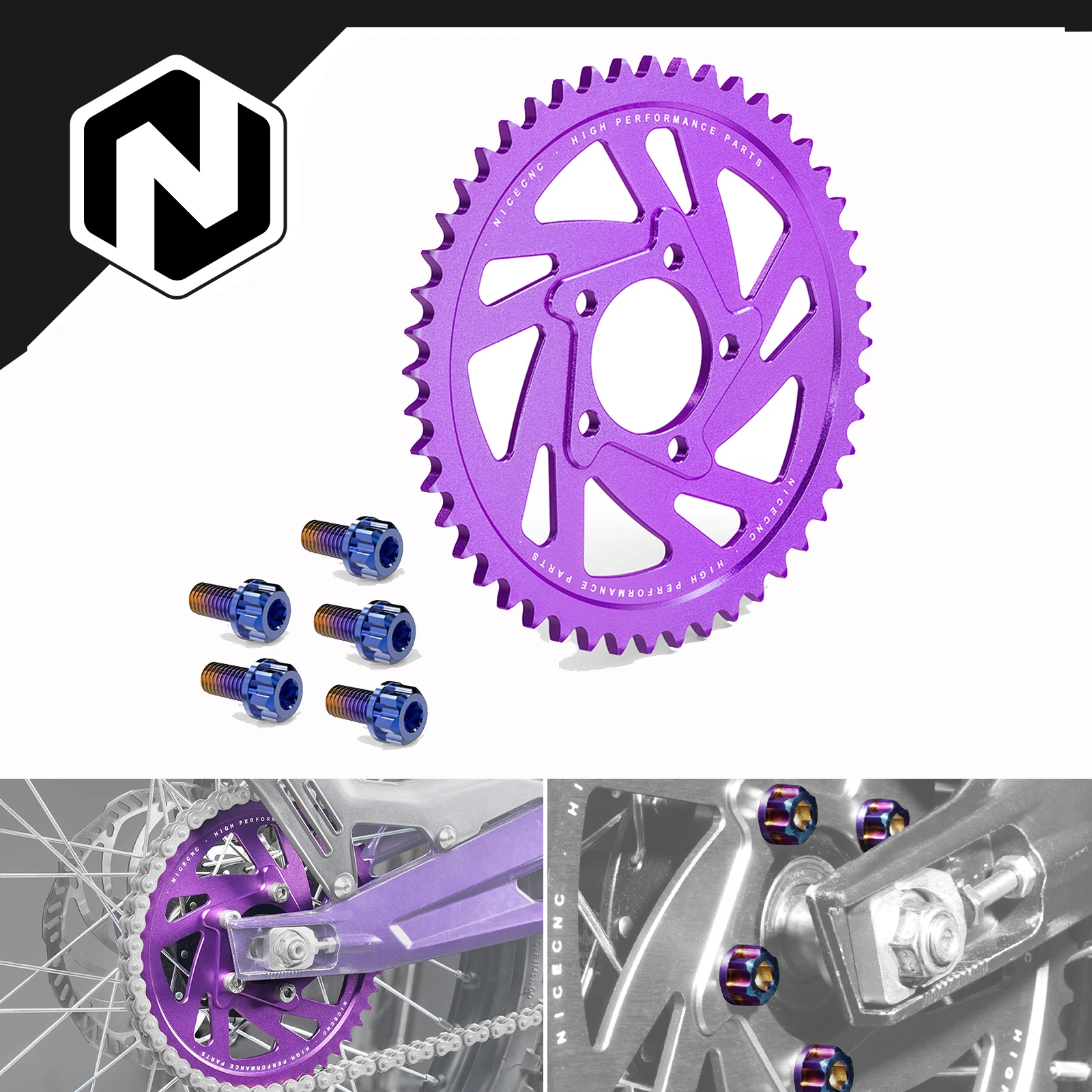 NICECNC For Surron light bee X light bee S light bee L1E Segway X160 X260 Electric Bike 48T Rear Sprocket & Rear Sprocket Bolts
NICECNC For Surron light bee X light bee S light bee L1E Segway X160 X260 Electric Bike 48T Rear Sprocket & Rear Sprocket Bolts