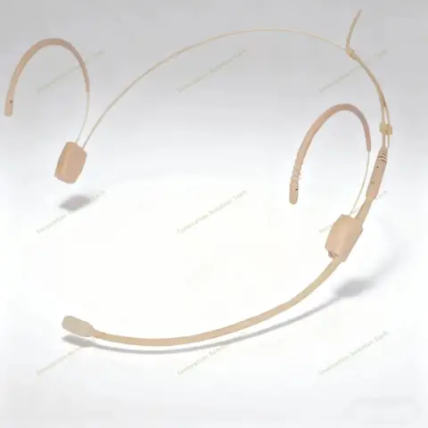 Diadema con micrófono omnidireccional para Sennheiser Shure AKG MiPro Audio Technica 4 pines 3 pines TA4F con bloqueo de 3,5mm