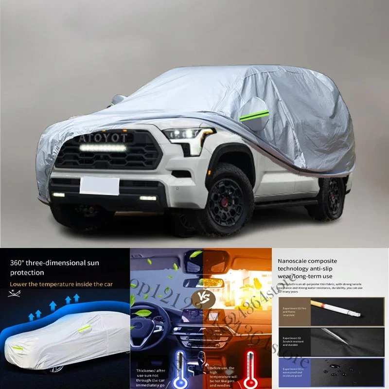 For Toyota sequoia fit Outdoor Protection Full Car Covers Snow Cover Sunshade Waterproof Dustproof Exterior Car cover protection
For Toyota sequoia fit Outdoor Protection Full Car Covers Snow Cover Sunshade Waterproof Dustproof Exterior Car cover protection