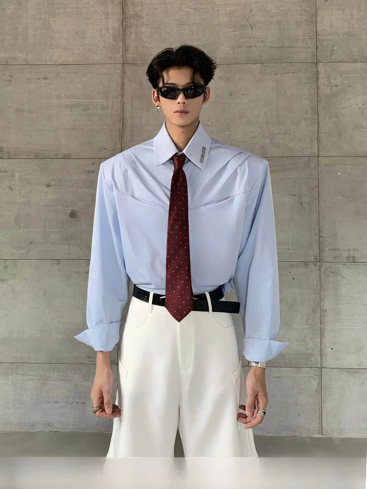Ace Tailors Men's Casual Pure Color Shirt Drapey Loose Fit Shirt Sleeve Style Long Sleeve Spring Season Polyester Lycra Blend
Ace Tailors Men's Casual Pure Color Shirt Drapey Loose Fit Shirt Sleeve Style Long Sleeve Spring Season Polyester Lycra Blend