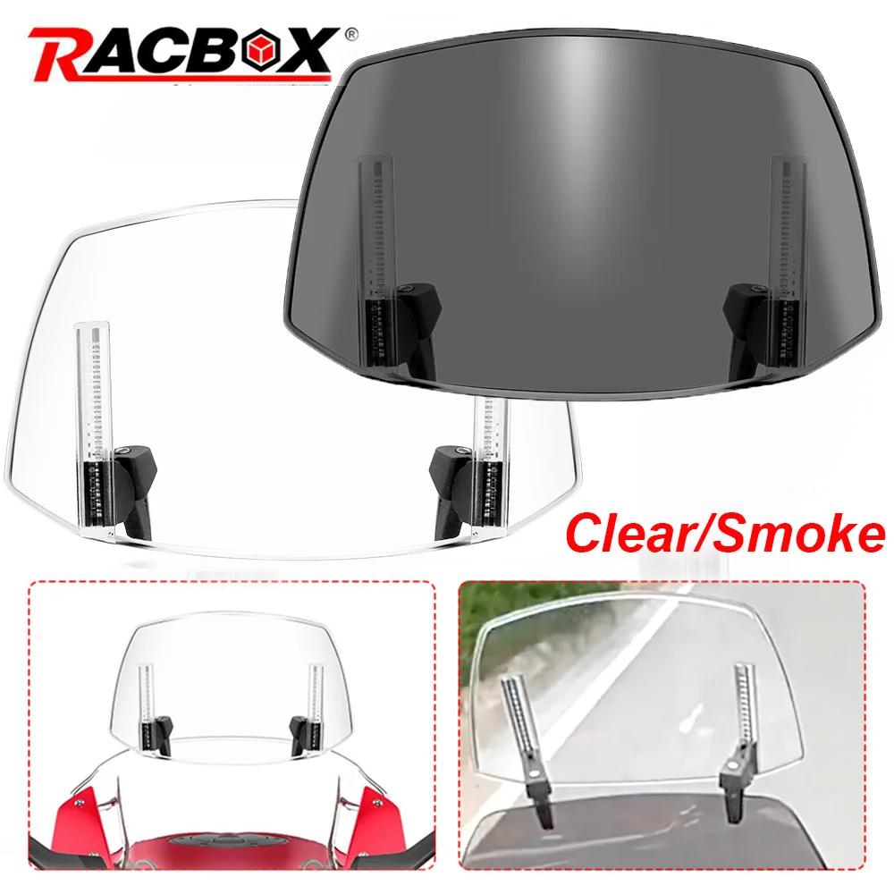 Universal Motorcycle Windshield Adjustable Deflector Windscreen Extension Clear Smoke Glass For Honda Yamaha Suzuki Kawasaki
Universal Motorcycle Windshield Adjustable Deflector Windscreen Extension Clear Smoke Glass For Honda Yamaha Suzuki Kawasaki