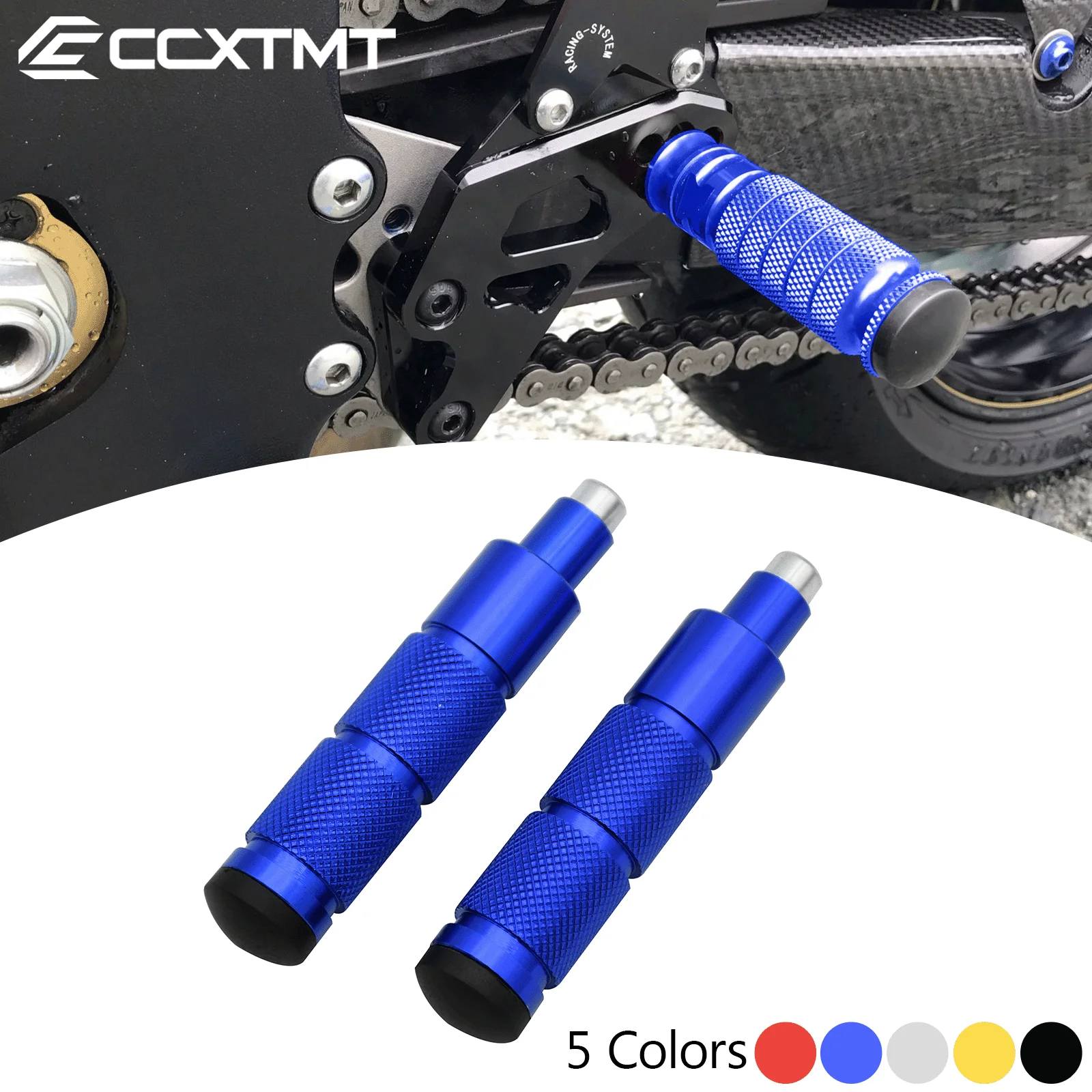 M8 CNC Aluminum Motorcycle Footrests Foot Pegs Foot Rests Foot Pedals For Yamaha Suzuki Honda Kawasaki KTM ATV Scooter Dirt Bike
M8 CNC Aluminum Motorcycle Footrests Foot Pegs Foot Rests Foot Pedals For Yamaha Suzuki Honda Kawasaki KTM ATV Scooter Dirt Bike