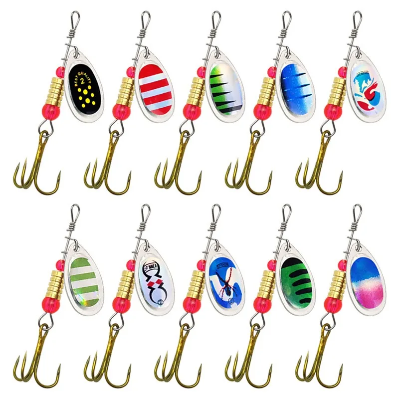 Spinner Lure 6cm 3g with Treble Hook Metal Spoon Lure Hard Fishing Lure with Fishing
Spinner Lure 6cm 3g with Treble Hook Metal Spoon Lure Hard Fishing Lure with Fishing