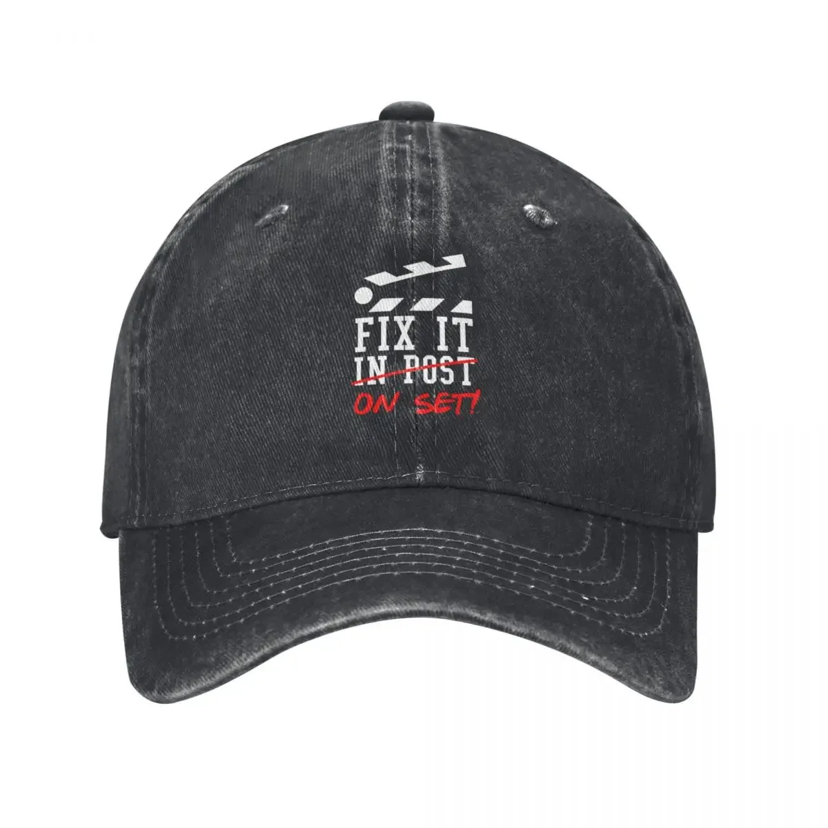 Fix It On Set Not In Post - Film Crew TV Director Baseball Cap Golf Hat New In Hat Luxury Brand Women's Men's
Fix It On Set Not In Post - Film Crew TV Director Baseball Cap Golf Hat New In Hat Luxury Brand Women's Men's