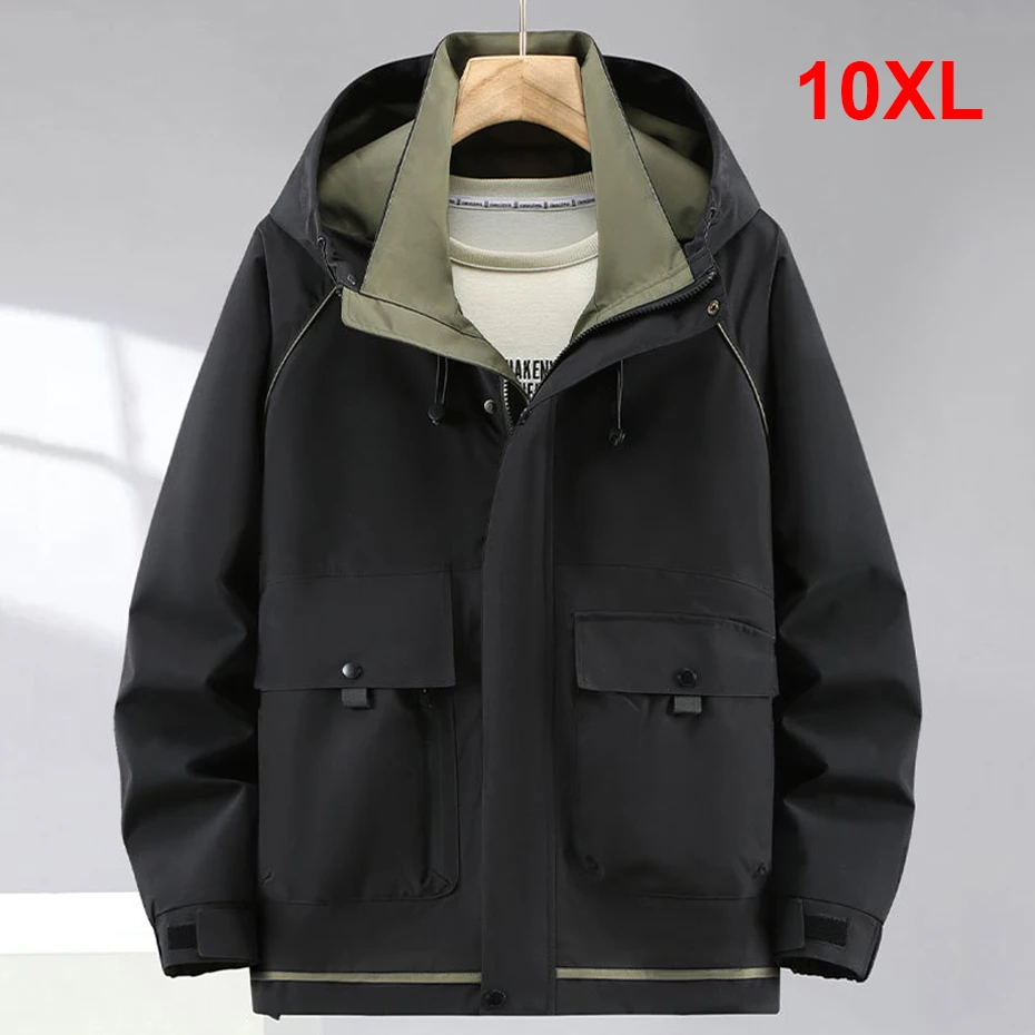 Водонепроницаемая ветровка, мужская куртка 10XL, куртка больших размеров, пальто, мужская модная повседневная верхняя одежда с капюшоном, походные куртки, большой размер 10XL
Водонепроницаемая ветровка, мужская куртка 10XL, куртка больших размеров, пальто, мужская модная повседневная верхняя одежда с капюшоном, походные куртки, большой размер 10XL