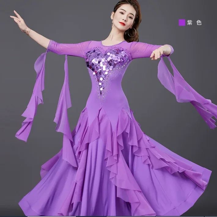 Modern High-End Dance National Standard Women's Ballroom Modern Dress
Modern High-End Dance National Standard Women's Ballroom Modern Dress