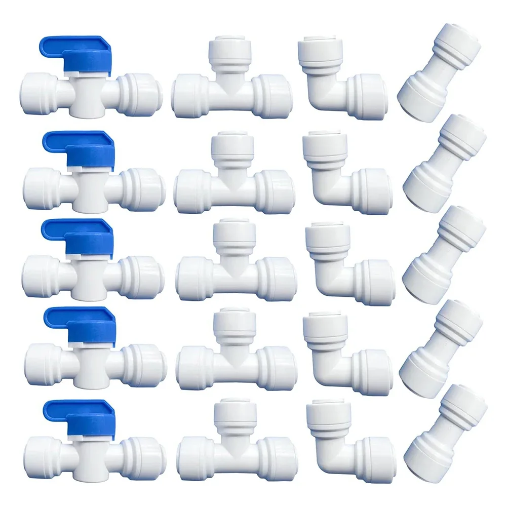 20 Pieces 38 Inch Quick Connect Fittings for Water Purifier Systems Easy Tool Installation for 3 8 Inch Tubing
20 Pieces 38 Inch Quick Connect Fittings for Water Purifier Systems Easy Tool Installation for 3 8 Inch Tubing