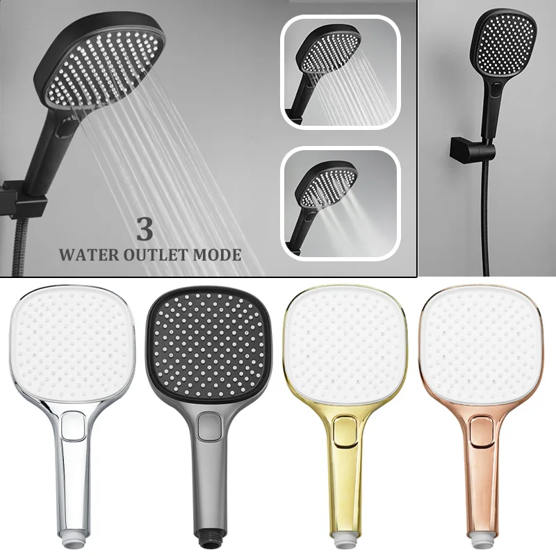 Rose Gold Chrome Matte Black ABS Hand Shower Set with Holder And Hose Wall Mounted Handheld Shower Head for Bathroom
Rose Gold Chrome Matte Black ABS Hand Shower Set with Holder And Hose Wall Mounted Handheld Shower Head for Bathroom