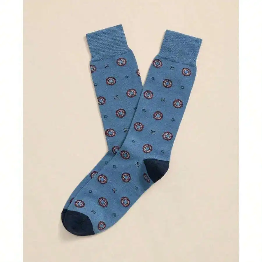 Cotton Blend Foulard Pattern Dress Socks For Men
Cotton Blend Foulard Pattern Dress Socks For Men