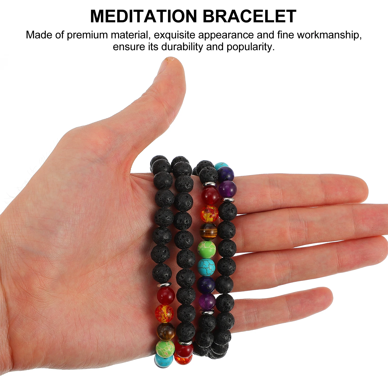 Seven Chakra Bracelet 108 Beads Lava Stone Unisex Meditation Yoga Healing Bracelets for Men Women Popular Accessories
Seven Chakra Bracelet 108 Beads Lava Stone Unisex Meditation Yoga Healing Bracelets for Men Women Popular Accessories