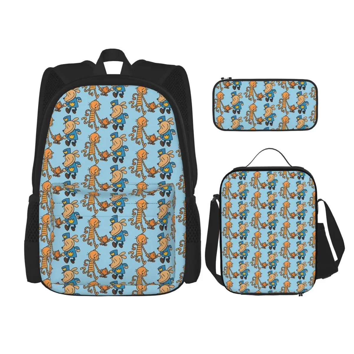 Dog Man, Lil Petey, And Big Petey Fan Art Backpacks Students Bookbag School Bags Kids Rucksack Lunch Bag Pen Bag Three-Piece Set
Dog Man, Lil Petey, And Big Petey Fan Art Backpacks Students Bookbag School Bags Kids Rucksack Lunch Bag Pen Bag Three-Piece Set