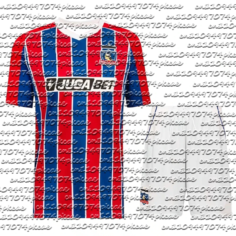 Men's Colo-Colo 25/26 Soccer Jersey Set Short Sleeve Red Blue Vertical Stripes Football Shirt and Shorts Breathable Sportswear
Men's Colo-Colo 25/26 Soccer Jersey Set Short Sleeve Red Blue Vertical Stripes Football Shirt and Shorts Breathable Sportswear