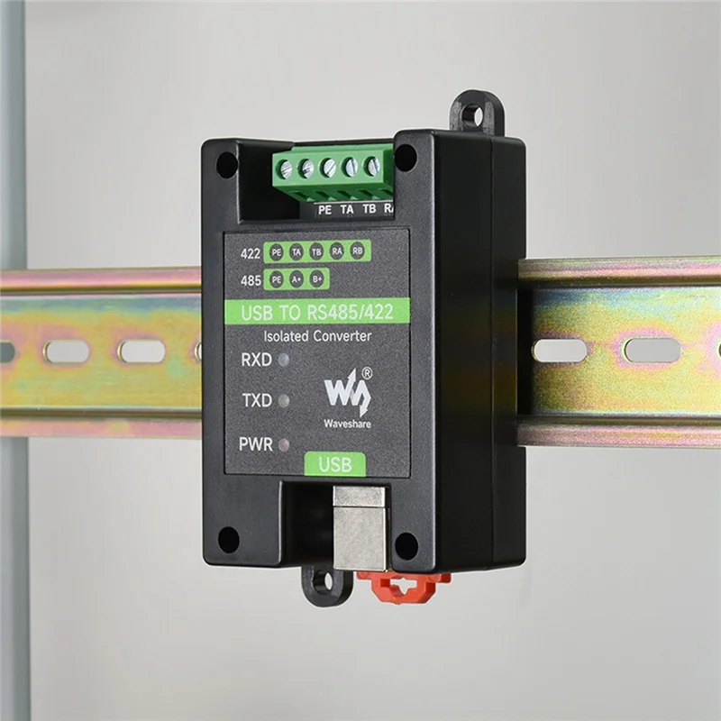 Waveshare USB в RS485/422 Промышленный изолированный преобразователь Rail-типа FT232/SP485 Чип FT232RNL 300Bps-3Mbps USB-конвертер
Waveshare USB в RS485/422 Промышленный изолированный преобразователь Rail-типа FT232/SP485 Чип FT232RNL 300Bps-3Mbps USB-конвертер