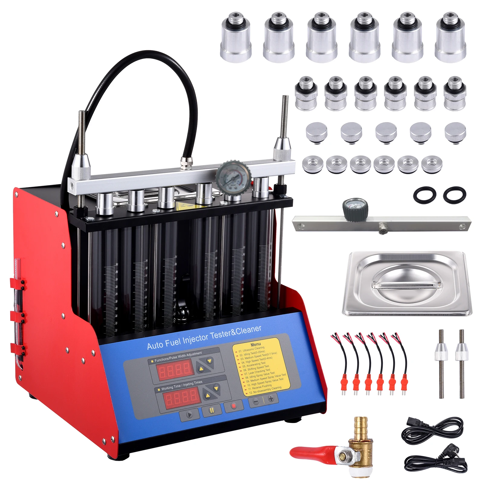 Injector Cleaner Machine 6 Cylinder Injector Tester Machine 110V Automotive Injector Systems Cleaning Machine Vehicle Motorcycle
Injector Cleaner Machine 6 Cylinder Injector Tester Machine 110V Automotive Injector Systems Cleaning Machine Vehicle Motorcycle