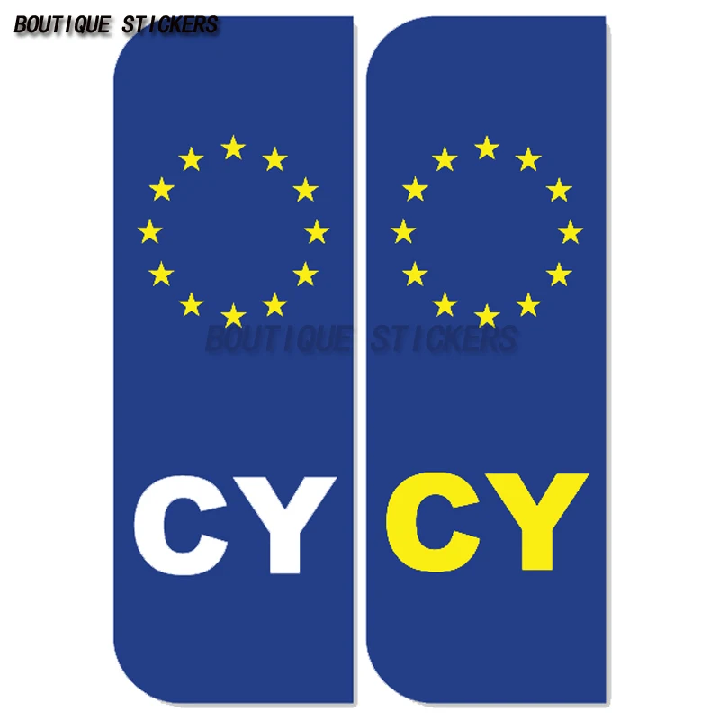 2Pcs exquisite CY Euro Car Number Plate CYPRUSLicense Plate Stickers CY Car Motorcycle Waterproof PVC Stickers
2Pcs exquisite CY Euro Car Number Plate CYPRUSLicense Plate Stickers CY Car Motorcycle Waterproof PVC Stickers