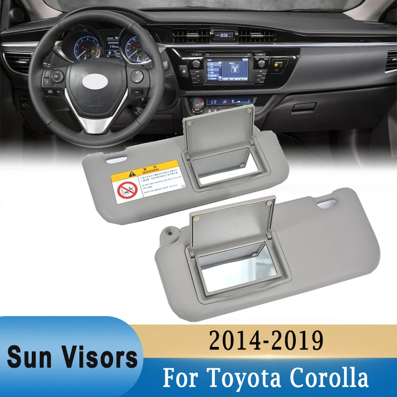 Interior Sun Visor with Make-up Mirror for Toyota Corolla 2014-2019 Grey Beige Sun Shade Sunvisor Board Driver Passenger Side
Interior Sun Visor with Make-up Mirror for Toyota Corolla 2014-2019 Grey Beige Sun Shade Sunvisor Board Driver Passenger Side