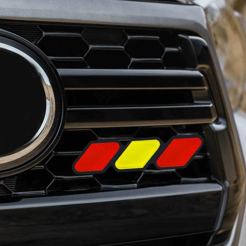 3 Colors Grille Badge Tri Colors Emblem For Toyota Tacoma Tundra 4Runner Highlande Rav4 CHR Strip Air Inlet Auto Car Accessories
3 Colors Grille Badge Tri Colors Emblem For Toyota Tacoma Tundra 4Runner Highlande Rav4 CHR Strip Air Inlet Auto Car Accessories