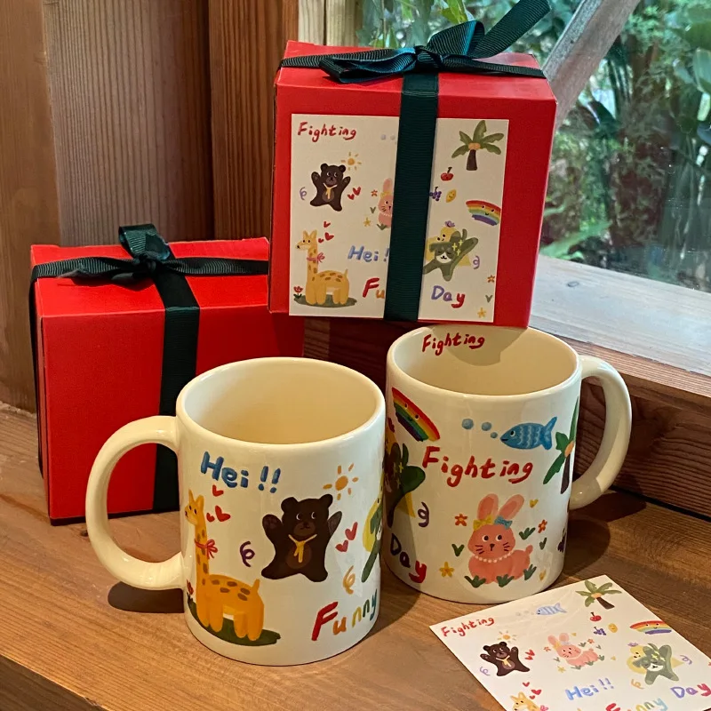 Christmas 400ML Ceramics Coffee Mug Christmas Cartoon Graffiti Mugs Birthday Gift Cup Animal for Milk Afternoon Tea Water Cup
Christmas 400ML Ceramics Coffee Mug Christmas Cartoon Graffiti Mugs Birthday Gift Cup Animal for Milk Afternoon Tea Water Cup