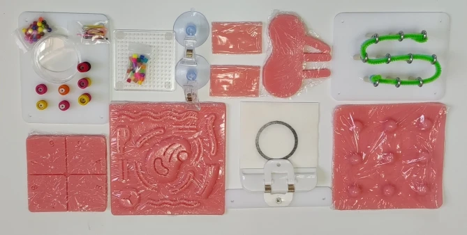 Laparoscopic simulation trainer Bionic body imitation pneumoperitoneum Spherical box Single hole folding box Supporting module 
Laparoscopic simulation trainer Bionic body imitation pneumoperitoneum Spherical box Single hole folding box Supporting module