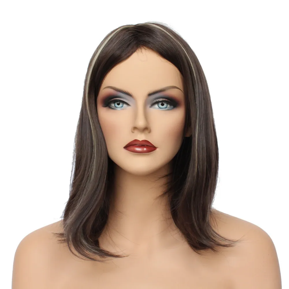 Classic Cap women Synthetic Straight Brown/Light Blonde full wig HengFeng ZP07
Classic Cap women Synthetic Straight Brown/Light Blonde full wig HengFeng ZP07