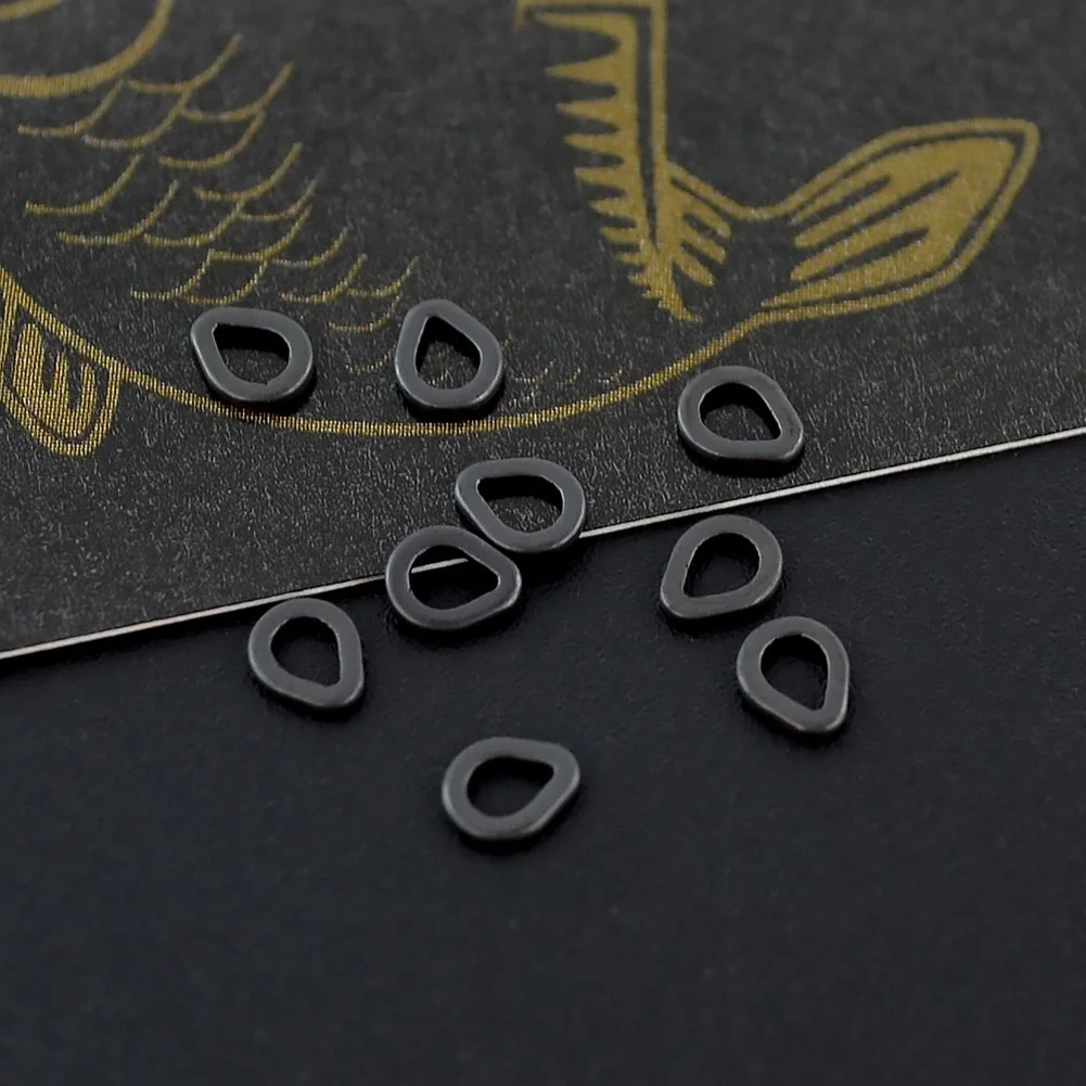 Tear Drop Rig Rings 20 Pack for Carp Fishing Applications Including For Hair Rigs Boilie Hookbait and Feeder Setups
Tear Drop Rig Rings 20 Pack for Carp Fishing Applications Including For Hair Rigs Boilie Hookbait and Feeder Setups
