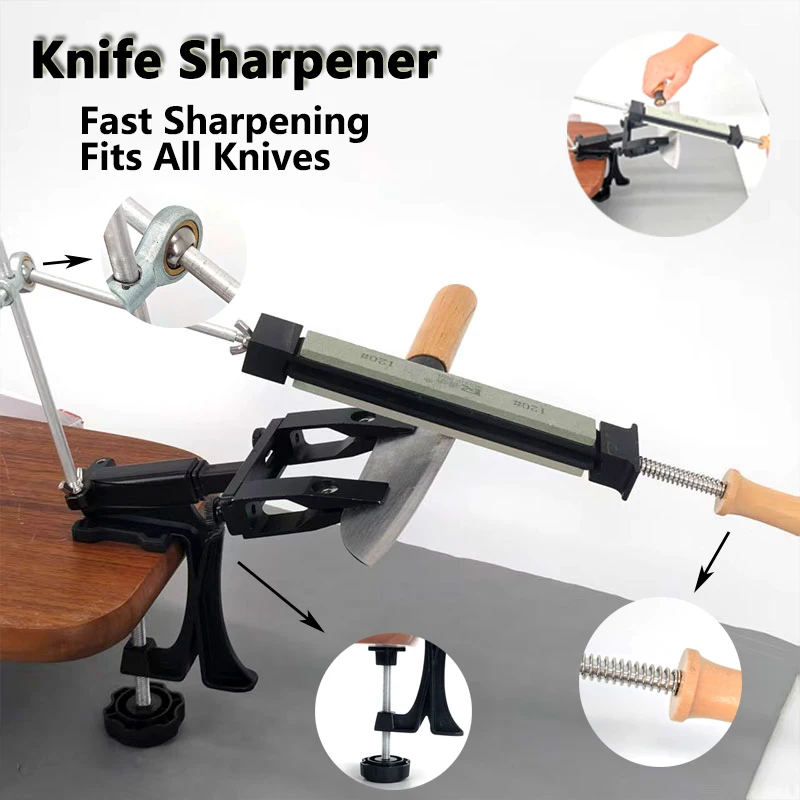 Fixed Angle Knife Sharpener Diamond Grinding Tool Quick Sharpening for Kitchen Knives Chef Knives and Scissors
Fixed Angle Knife Sharpener Diamond Grinding Tool Quick Sharpening for Kitchen Knives Chef Knives and Scissors