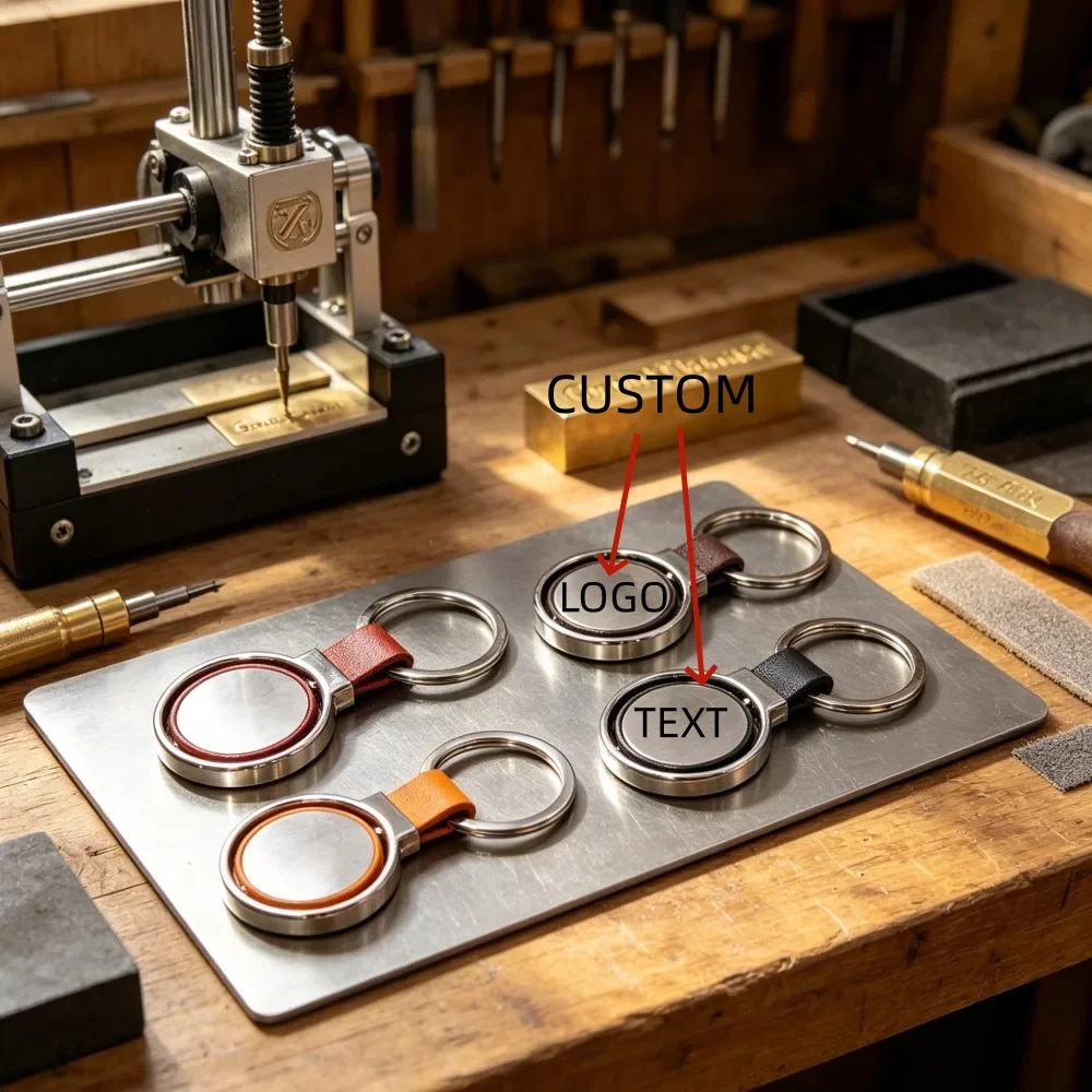 Creative Rotating Metal Keychain Custom Name Logo Moto Car Keyring High Grade Leather Pendant Couple Souvenir Gift for Men Women
Creative Rotating Metal Keychain Custom Name Logo Moto Car Keyring High Grade Leather Pendant Couple Souvenir Gift for Men Women