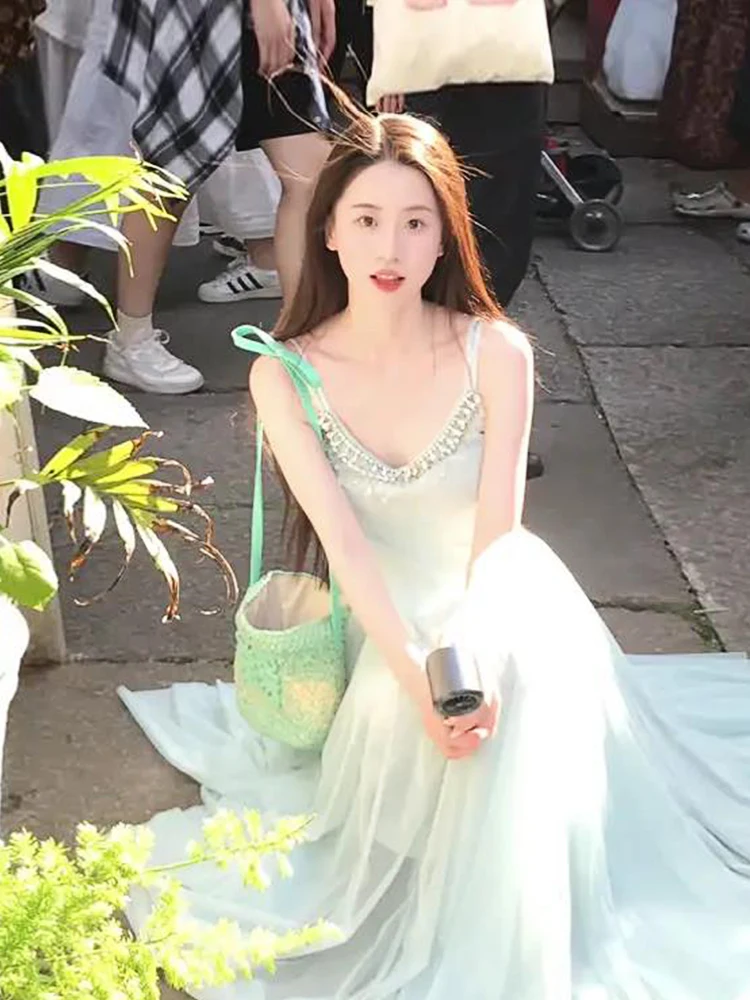 XZY plus Size Pure Desire Fairy Waist Cinching Strap Dress Women's Summer Elegant Beautiful Vacation Dress Korean Style A-Lin...
XZY plus Size Pure Desire Fairy Waist Cinching Strap Dress Women's Summer Elegant Beautiful Vacation Dress Korean Style A-Lin...